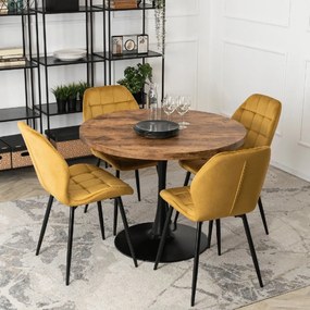 PROXIMA.store - Čalúnená jedálenska stolička LUCKY FARBA: béžová, FARBA NÔH: zlatá