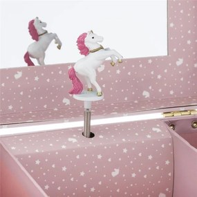 Hrací skříňka pro děti Unicorn růžová
