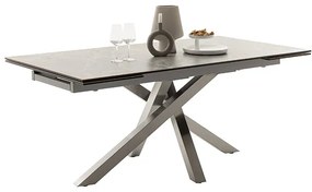 Jedálenský rozkladací stôl Almiros sivý