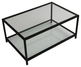 Konferenčný stolík Astra Black s tmavým sklom