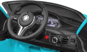 Ramiz Detské elektrické autíčko BMW X6M lakované - modré SUV + diaľkové ovládanie