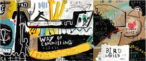 Obraz - Graffiti (120x50 cm)