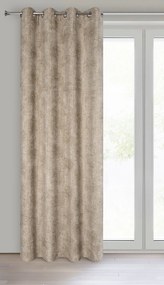 ZATEMŇOVACÍ ZÁVES NA KRÚŽKOCH ALETA 135X250 CM BÉŽOVÁ