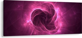 Obraz modernej ružovej abstrakcie (120x50 cm)