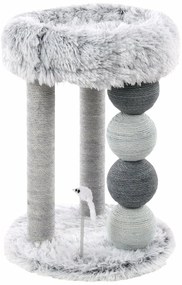 Flamingo Škrabadlo pre mačky DUCHESS, 61,5 cm, sivá/biela