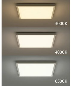 LED stropné svietidlo LED/40W/230V 3000/4000/6500K 50x50 cm biele