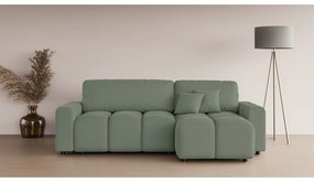 Svetlozelená rozkladacia rohová pohovka (variabilná) Luki – Ropez