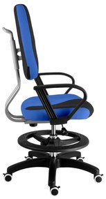 Detská rastúca stolička Neoseat KIDERO — látka, čierna / modrá