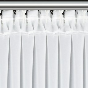 VIANOČNÁ ZÁCLONA NA PÁSKE FLAKE 350X160 CM BIELA