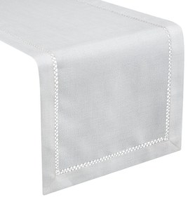 OBRUS EMILY 40X200 CM BIELY