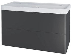 Mereo Mereo, Siena, kúpeľňová skrinka s keramickým umývadlom 101 cm, pre 2 batérie, MER-CN4322