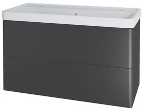 Mereo Mereo, Siena, kúpeľňová skrinka s keramickým umývadlom 101 cm, pre 2 batérie, MER-CN4322