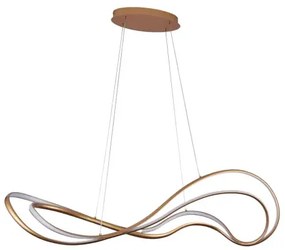 Dizajnový stmievateľný luster Twist zlatá