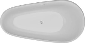 Polimat Akrylátová voľne stojaca vaňa Shila 170x85 POLIMAT-Rozmery: 170x85, POLIMAT-Farba vane: Biela / čierna mat