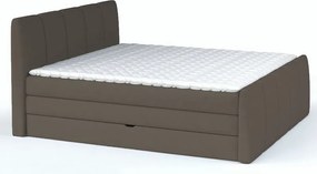 Posteľ boxspring Fresco 180x200 cm, svetlo hnedá látka