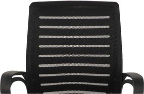 Čierna čalúnená kancelárska stolička Evon – Bonami Essentials