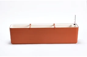 Plastia Samozavlažovací truhlík Berberis 80, terakota + sl. kosť , 80 cm