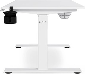 Elektrický stôl s nastaviteľnou výškou ergonomický biely,1400x700 mm: ARIA