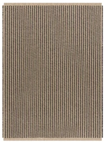 Koberec JUTE 3650 so strapcami čierny / béžový