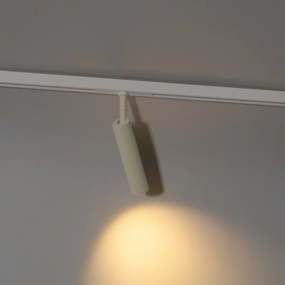 Moderné bodové svetlo béžové s bielou pre 1-fázový koľajnicový systém - Slimline Uzzy