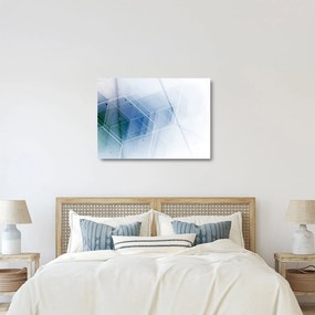 Sklenený obraz - Geometrické útvary (70x50 cm)