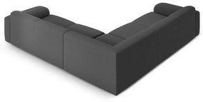 Tmavosivá rohová pohovka z textílie bouclé (variabilná/do L) Molino – Micadoni Home