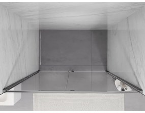 Mexen Exo, 1-krídlové dvere do otvoru 150x200 cm, 6mm číre sklo, chrómový profil, 819-150-000-01-00