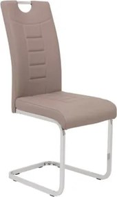 Jedálenská stolička Ruby, cappuccino ekokoža%