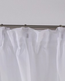 Záclonky Lily 2 ks.,  voál s krajkou - krátke farba produktu biela látka polopriehľadný, lesklá