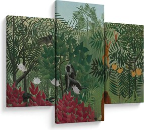 Obraz - Henri Rousseau, Tropical Forest with Monkeys, reprodukcia (90x60 cm)