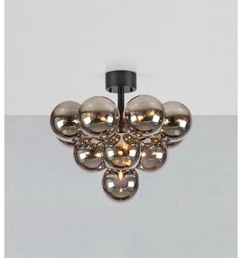 Markslöjd 108845 - Prisadený luster MERLOT 13xG9/18W/230V pr. 56 cm čierna/dymová