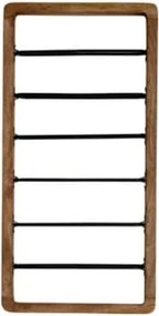 Hnedý nástenný regál na 6 fliaš vína Sorrento – Light &amp; Living