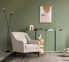 Křeslo Astana ecru/černé