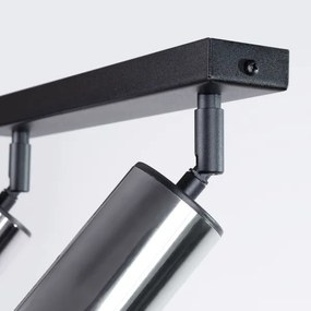 Sollux SL.1367 - Bodové svietidlo WINX 2xGU10/10W/230V čierna/chróm