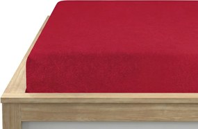 Froté plachta PREMIUM červená 180x200 cm