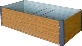 Vyvýšený záhradný záhon BestBerg VZ-800RW / 800 l / 180 x 90 x 47 cm / dekor dreva