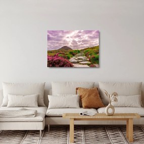 Sklenený obraz krajiny (70x50 cm)