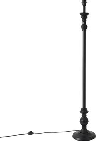 Klasická stojaca lampa čierna bez tienidla - Classico