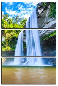 Obraz na plátne - Huai Luang vodopád - obdĺžnik 7228B (90x60 cm  )