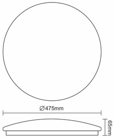Moderné svietidlo NEDES stropné svietidlo 48W LCL425S