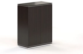 Stredná skriňa Creator 83,2 x 44,5 x 115,5 cm, biela / wenge