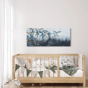 Obraz - Bambus na stene (120x50 cm)