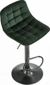 Barová stolička DÁŠENKA - zelená - výškovo nastaviteľná