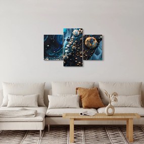 Obraz - Atramentové kvapky (90x60 cm)