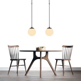 Čierne závesné svietidlo Squid Lighting Efe, výška 100 cm