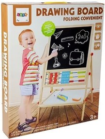 LEAN Toys Drevené tabuľové počítacie hodiny s magnetom