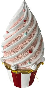 Veľká dekorácia v tvare košíčka cupcakes Clayre & Eef – Ø 41*75 cm