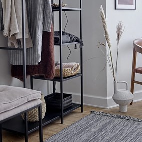 Bloomingville Bambusový úložný kôš Donia Black – sada 2 ks