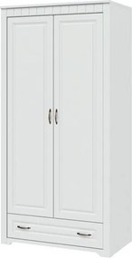 Šatníková skriňa 2-dverová Atik, biela