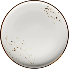Mäser Plytký tanier Pintar Biele hnedé bodky 27 cm